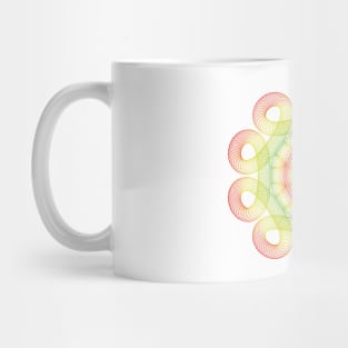 colorful rosette Mug